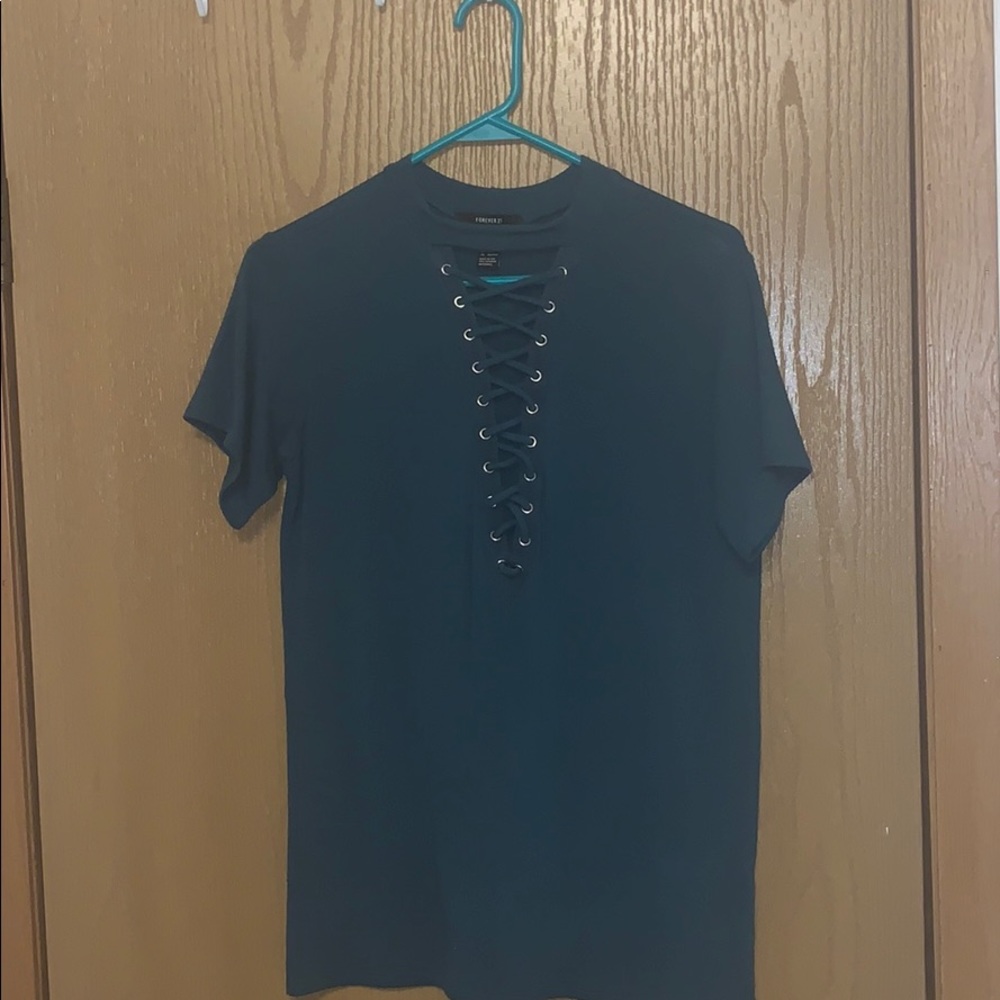 Forever 21 cross cross tee